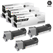 Compatible Dell 2130 Toner Cartridges Black 3 Pack (330-1436)