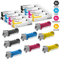 Compatible Dell 2130 Toner Cartridges 8 Color Set (330-1436, 330-1437, 330-1433, 330-1438)