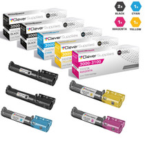 Compatible Dell 3000 Toner Cartridges 5 Color Set (310-5726, 310-5731, 310-5730, 310-5729)
