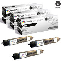 Compatible Dell 5100 Toner Cartridges Black 3 Pack (310-5807)