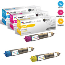 Compatible Dell 5100 Toner Cartridges 3 Color Set (310-5810, 310-5809, 310-5808)
