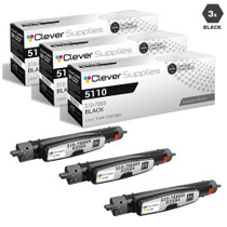 Compatible Dell 5110 Toner Cartridges Black 3 Pack (310-7889)