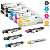 Compatible Dell 5110 Toner Cartridges 5 Color Set (310-7889, 310-7891, 310-7893, 310-7895)