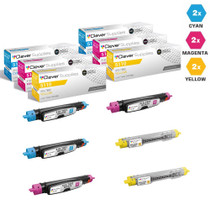 Compatible Dell 5110 Toner Cartridges 6 Color Set (310-7891, 310-7893, 310-7895)