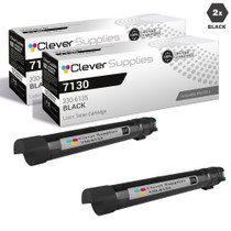 Compatible Dell 7130 Toner Cartridges Black 2 Pack (330-6135)