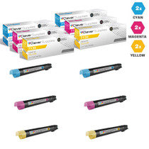 Compatible Dell 7130 Toner Cartridges 6 Color Set (330-6138, 330-6141, 330-6139)