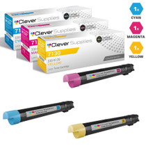 Compatible Dell 7130 Toner Cartridges 3 Color Set (330-6138, 330-6141, 330-6139)