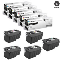 Compatible Dell C1660 Toner Cartridges Black 5 Pack (332-0399)