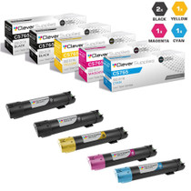 Compatible Dell C5765DN Toner Cartridges 5 Color Set (332-2115, 332-2118, 332-2117, 332-2116)