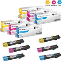 Compatible Dell C5765DN Toner Cartridges 6 Color Set (332-2118, 332-2117, 332-2116)