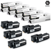 Compatible Dell E525W Toner Cartridges Black 5 Pack (593-BBJX)