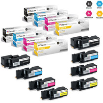 Compatible Dell E525W Toner Cartridges 8 Color Set (593-BBJX, 593-BBJU, 593-BBJV, 593-BBJW)