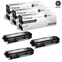 Compatible Dell 3333 Toner Cartridges Black 3 Pack (330-8985)