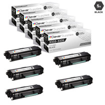 Compatible Dell 3333 Toner Cartridges Black 5 Pack (330-8985)