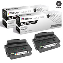 Compatible Dell B2375DNF Toner Cartridges Black 2 Pack (593-BBBJ)