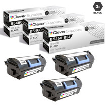 Compatible Dell B5460-B5465 Toner Cartridges Black 3 Pack (331-9756)