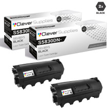 Compatible Dell S5830DN-HY Toner Cartridges Black 2 Pack (593-BBYS)