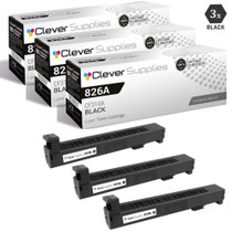 CS Compatible Replacement for HP 826A Toner Cartridges 3 Black Set (CF310A)