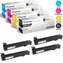 CS Compatible Replacement for HP M855dn Toner Cartridges 4 Color Set (CF310A, CF311A, CF313A, CF312A)