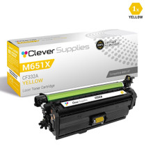 CS Compatible Replacement for HP M651xh Toner Cartridges Yellow (CF332A)