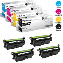 CS Compatible Replacement for HP MFP M680z Toner Cartridges 4 Color Set (CF320X, CF321A, CF323A, CF322A)