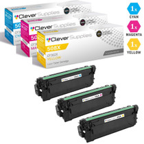 CS Compatible Replacement for HP 508X Toner Cartridges 3 Color Set (CF361X, CF363X, CF362X)