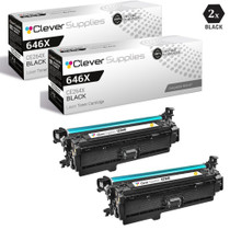 CS Compatible Replacement for HP 646X Toner Cartridges 2 Black Set (CE264X)