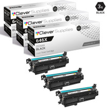 CS Compatible Replacement for HP 646X Toner Cartridges 3 Black Set (CE264X)
