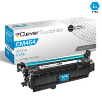 CS Compatible Replacement for HP CM4540 Toner Cartridges Cyan (CF031A)