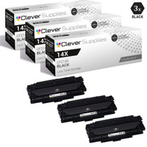CS Compatible Replacement for HP 14X Toner Cartridges Black 3 Pack (CF214X)