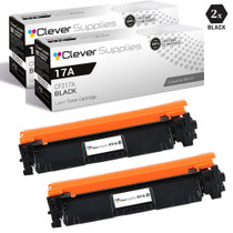 CS Compatible Replacement for HP 17A Toner Cartridges Black 2 Pack (CF217A)