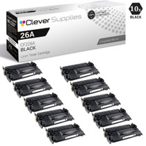 CS Compatible Replacement for HP 26A Toner Cartridges Black 10 Pack (CF226A)