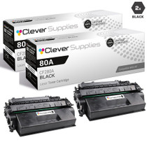 CS Compatible Replacement for HP 80A Toner Cartridges Black 2 Pack (CF280A)