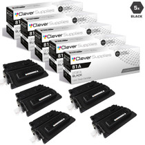 CS Compatible Replacement for HP 81A-MICR Toner Cartridges Black 5 Pack (CF281A)