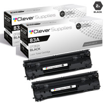 CS Compatible Replacement for HP 83A Toner Cartridges Black 2 Pack (CF283A)