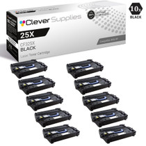 CS Compatible Replacement for HP 25X Toner Cartridges Black 10 Pack (CF325X)