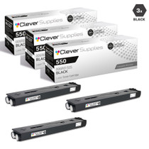 Compatible Xerox 550 Toner Cartridges Black 3 Pack (006R01525)