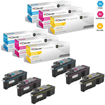 Compatible Xerox 6022 Toner Cartridges 6 Color Set (106R02756, 106R02757, 106R02758)