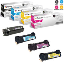 Compatible Xerox 6125N  Toner Cartridges 4 Color Set (106R01334, 106R01331, 106R01332, 106R01333)