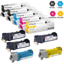 Compatible Xerox 6130 Toner Cartridges 5 Color Set (106R01281, 106R01278, 106R01279, 106R01280)