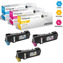 Compatible Xerox 6140 Toner Cartridges 3 Color Set (106R01477, 106R01478, 106R01479)