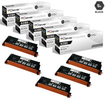 Compatible Xerox 6280 Toner Cartridges Black 5 Pack (106R01395)