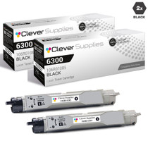 Compatible Xerox 6300 Toner Cartridges Black 2 Pack (106R01085)