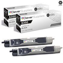 Compatible Xerox 6350 Toner Cartridges Black 2 Pack (106R01147)