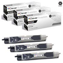 Compatible Xerox 6350 Toner Cartridges Black 3 Pack (106R01147)