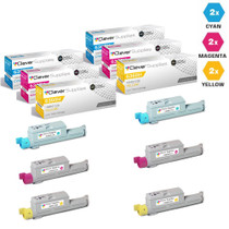 Compatible Xerox 6360H Toner Cartridges 6 Color Set (106R01218, 106R01219, 106R01220)