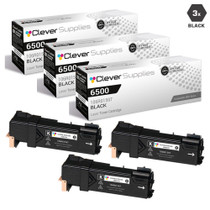 Compatible Xerox 6500 Toner Cartridges Black 3 Pack (106R01597)