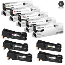 Compatible Xerox 6500 Toner Cartridges Black 5 Pack (106R01597)