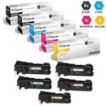 Compatible Xerox 6500 Toner Cartridges 5 Color Set (106R01597, 106R01594, 106R01595, 106R01596)