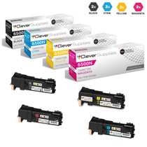 Compatible Xerox Phaser 6500N  Toner Cartridges 4 Color Set (106R01597, 106R01594, 106R01595, 106R01596)